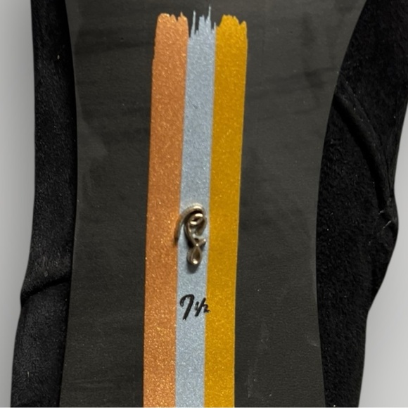 🌻NEW w/tag Sam Edelman Saige Black Suede Ankle Bootie Pointed Toe Heel Size 7.5 - Picture 11 of 11